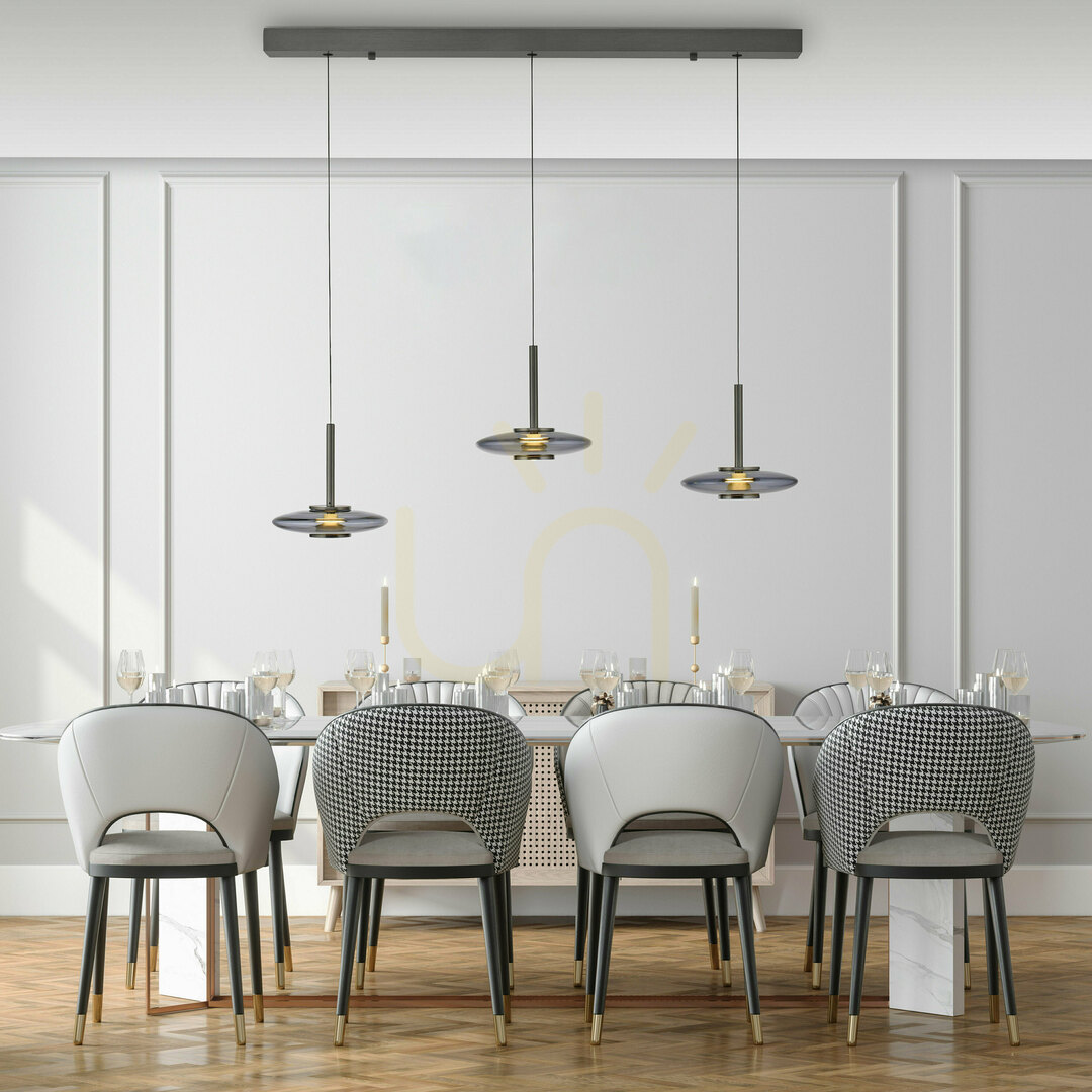 Kilátás PURE VITRUM 2083-15 szürke, 6 LED-es függesztett lámpa PURE VITRUM 2083-15 szürke, 6 LED-es függesztett lámpa