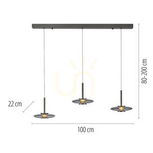 PURE VITRUM 2083-15 szürke, 6 LED-es függesztett lámpa 8 PURE VITRUM 2083-15 szürke, 6 LED-es függesztett lámpa small 8