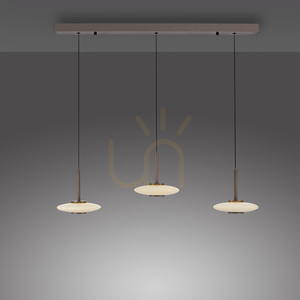 PURE VITRUM 2083-34 barna, 6 LED-es függesztett lámpa small 12