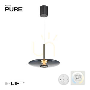 PURE E-VITRUM 2084-15 szürke, 2xLED-es függesztett lámpa small 1