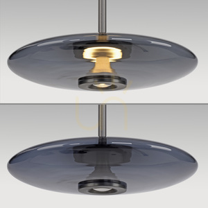 PURE E-VITRUM 2084-15 szürke, 2xLED-es függesztett lámpa small 15