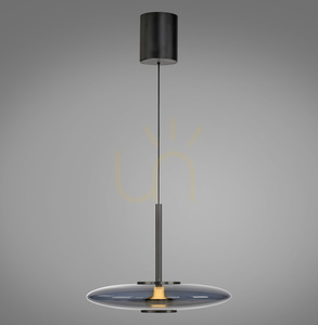 PURE E-VITRUM 2084-15 szürke, 2xLED-es függesztett lámpa small 0