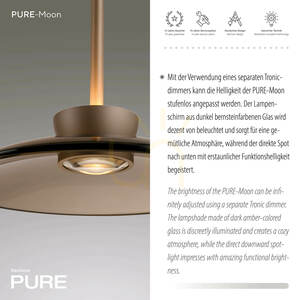 Függőlámpa Paul Neuhaus PURE Moon 2191-97, bronz, Comfort Lift magasságállítás small 4