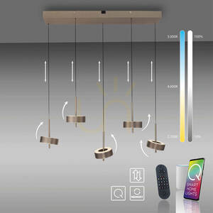 Q-ROTATE 2249-34 barna, 5 LED-es függesztett lámpa 12 Q-ROTATE 2249-34 barna, 5 LED-es függesztett lámpa small 12