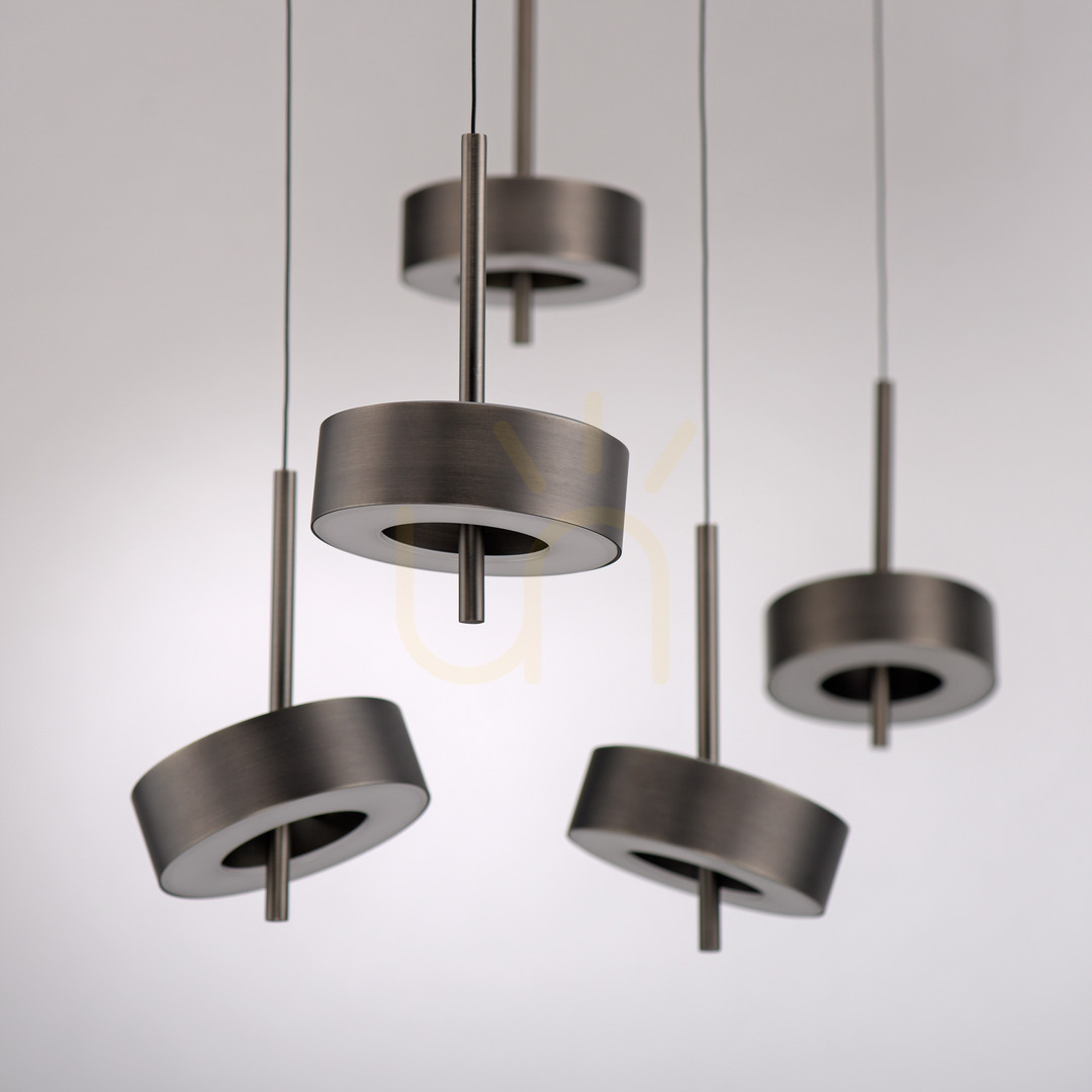 Kilátás Q-ROTATE 2249-34 barna, 5 LED-es függesztett lámpa Q-ROTATE 2249-34 barna, 5 LED-es függesztett lámpa
