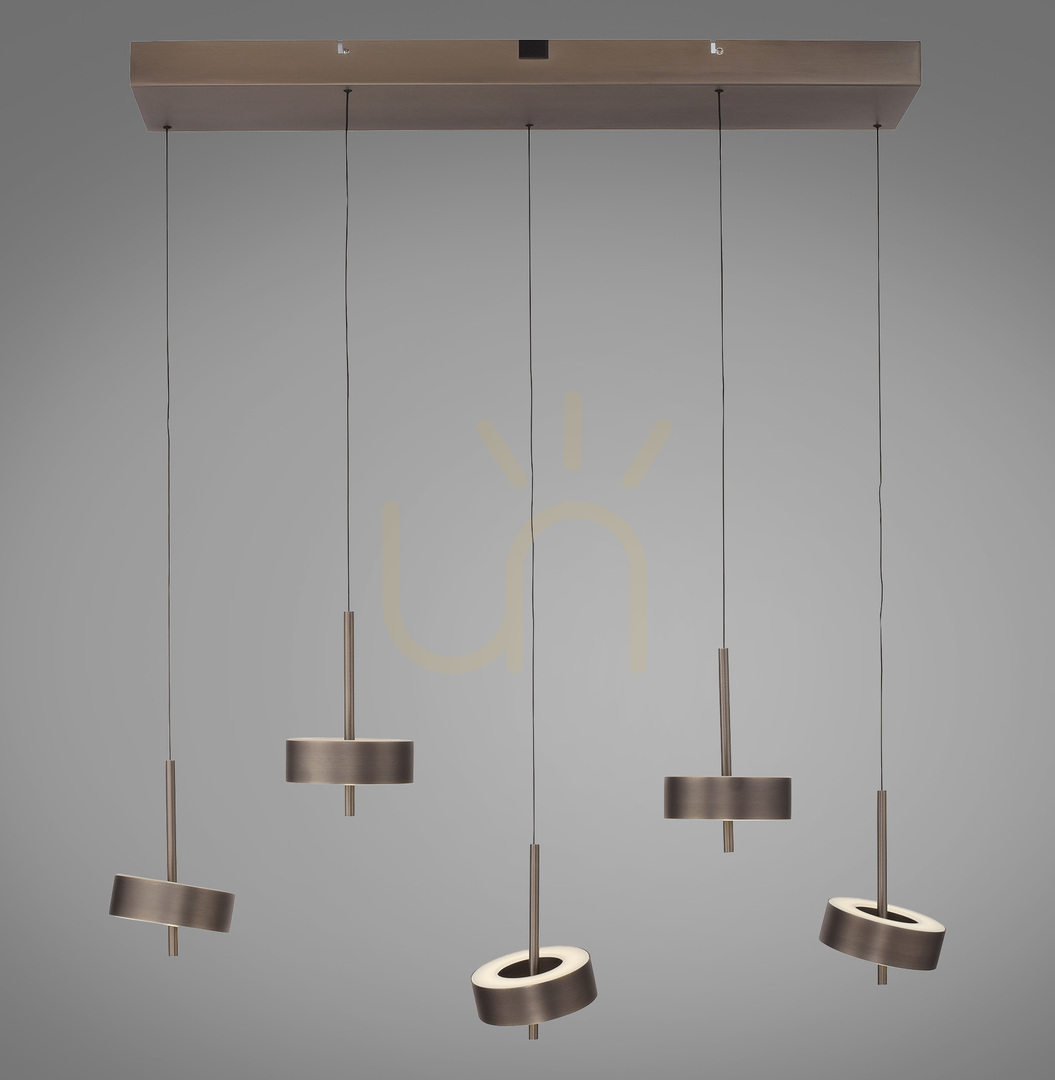Jelölje be Q-ROTATE 2249-34 barna, 5 LED-es függesztett lámpa Q-ROTATE 2249-34 barna, 5 LED-es függesztett lámpa