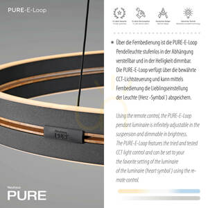 PURE E-LOOP 2551-18 fekete, 2xLED-es függesztett lámpa 4 PURE E-LOOP 2551-18 fekete, 2xLED-es függesztett lámpa small 4