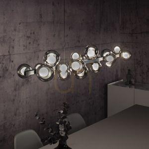 PURE E-POPUP 2557-15 szürke, 18 LED-es függesztett lámpa small 20