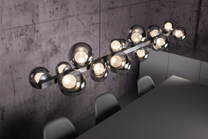 PURE E-POPUP 2557-15 szürke, 18 LED-es függesztett lámpa small 21