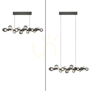 PURE E-POPUP 2557-15 szürke, 18 LED-es függesztett lámpa small 26