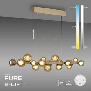 PURE E-POPUP 2557-97 Arany 18xLED függesztett lámpa 12 PURE E-POPUP 2557-97 Arany 18xLED függesztett lámpa small 12