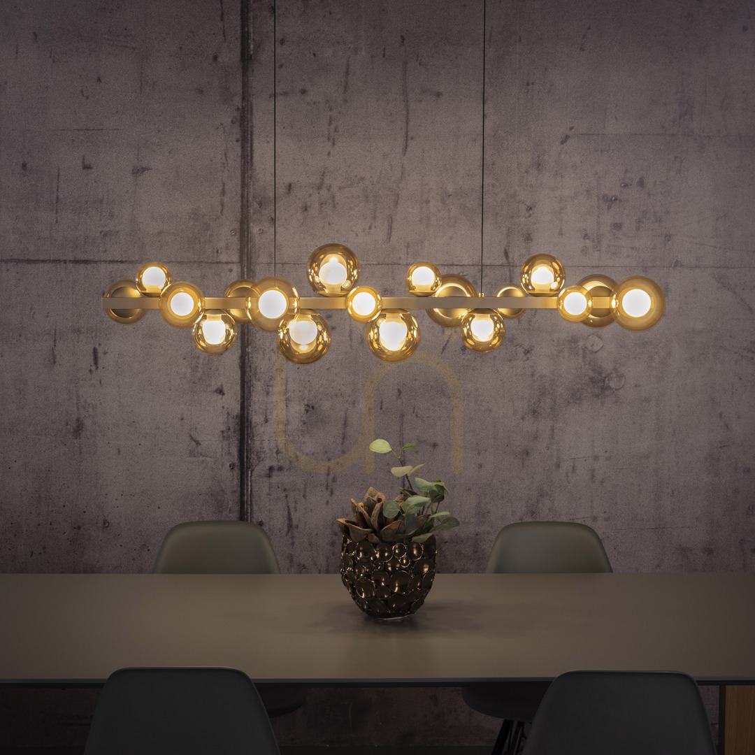 Előadás PURE E-POPUP 2557-97 Arany 18xLED függesztett lámpa PURE E-POPUP 2557-97 Arany 18xLED függesztett lámpa