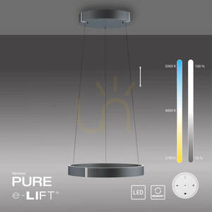 PURE E-CLIPSE 2560-15 szürke, 2xLED-es függesztett lámpa 18 PURE E-CLIPSE 2560-15 szürke, 2xLED-es függesztett lámpa small 18