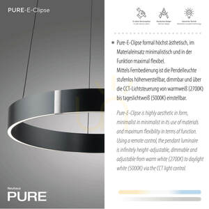 PURE E-CLIPSE 2560-15 szürke, 2xLED-es függesztett lámpa 3 PURE E-CLIPSE 2560-15 szürke, 2xLED-es függesztett lámpa small 3