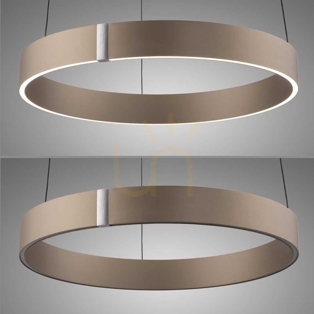 Kijelző PURE E-CLIPSE 2560-97 barna, 2xLED-es függesztett lámpa PURE E-CLIPSE 2560-97 barna, 2xLED-es függesztett lámpa