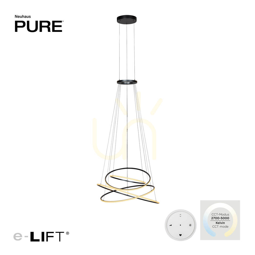 Kilátás PURE E-FLYING RINGS 2566-15 szürke, 1xLED-es függesztett lámpa PURE E-FLYING RINGS 2566-15 szürke, 1xLED-es függesztett lámpa