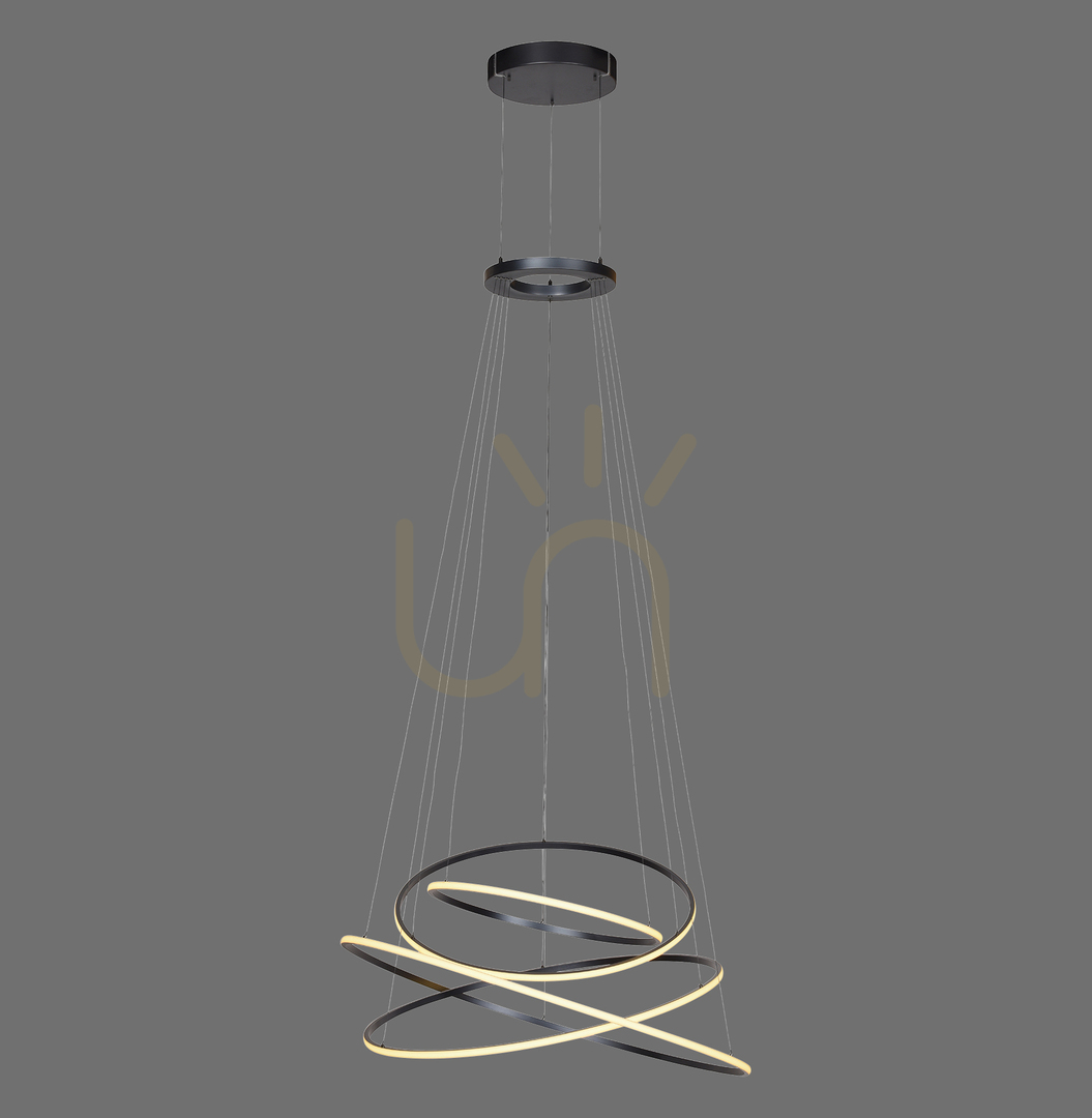 Jelölje be PURE E-FLYING RINGS 2566-15 szürke, 1xLED-es függesztett lámpa PURE E-FLYING RINGS 2566-15 szürke, 1xLED-es függesztett lámpa