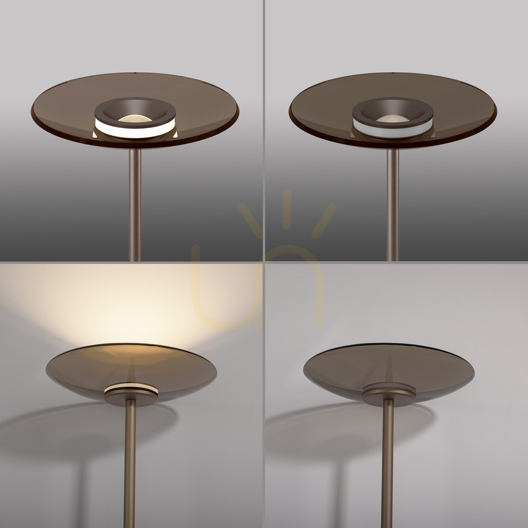 Kilátás PURE MOON 594-97 állólámpa, barna, 2xLED PURE MOON 594-97 állólámpa, barna, 2xLED