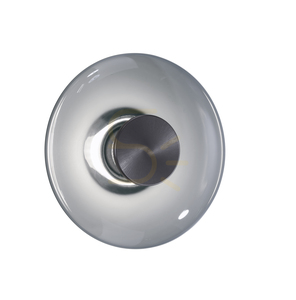 Paul Neuhaus PURE VITRUM 6082-15 LED fali és mennyezeti lámpa, szürke, füstüveg, 22 cm small 32