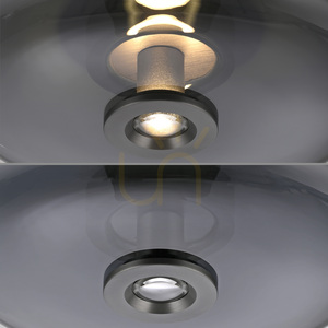 PURE VITRUM 6083-15 mennyezeti lámpa, szürke, 2xLED small 16
