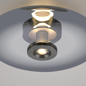 PURE VITRUM 6083-15 mennyezeti lámpa, szürke, 2xLED small 22