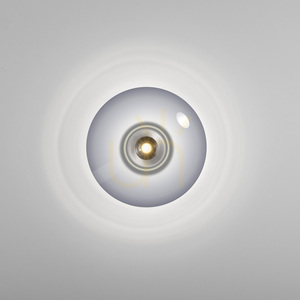 PURE VITRUM 6083-15 mennyezeti lámpa, szürke, 2xLED small 24