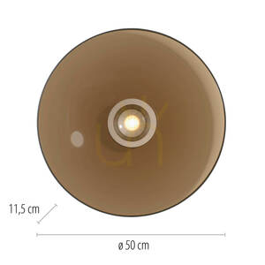 PURE MOON 6095-97 barna mennyezeti lámpa, 2xLED small 8
