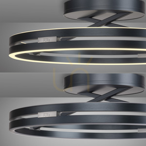 PURE LOOP 6552-15 mennyezeti lámpa, szürke, 2xLED small 13
