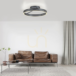 PURE LOOP 6552-15 mennyezeti lámpa, szürke, 2xLED small 15