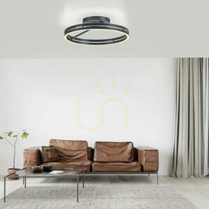 PURE LOOP 6552-15 mennyezeti lámpa, szürke, 2xLED small 18
