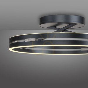 PURE LOOP 6552-15 mennyezeti lámpa, szürke, 2xLED small 9