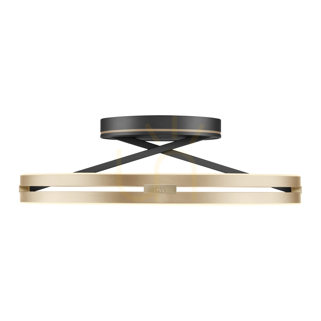 Kilátás PURE LOOP 6552-68 fekete mennyezeti lámpa, 2xLED PURE LOOP 6552-68 fekete mennyezeti lámpa, 2xLED