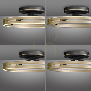 PURE LOOP 6552-68 fekete mennyezeti lámpa, 2xLED 15 PURE LOOP 6552-68 fekete mennyezeti lámpa, 2xLED small 15