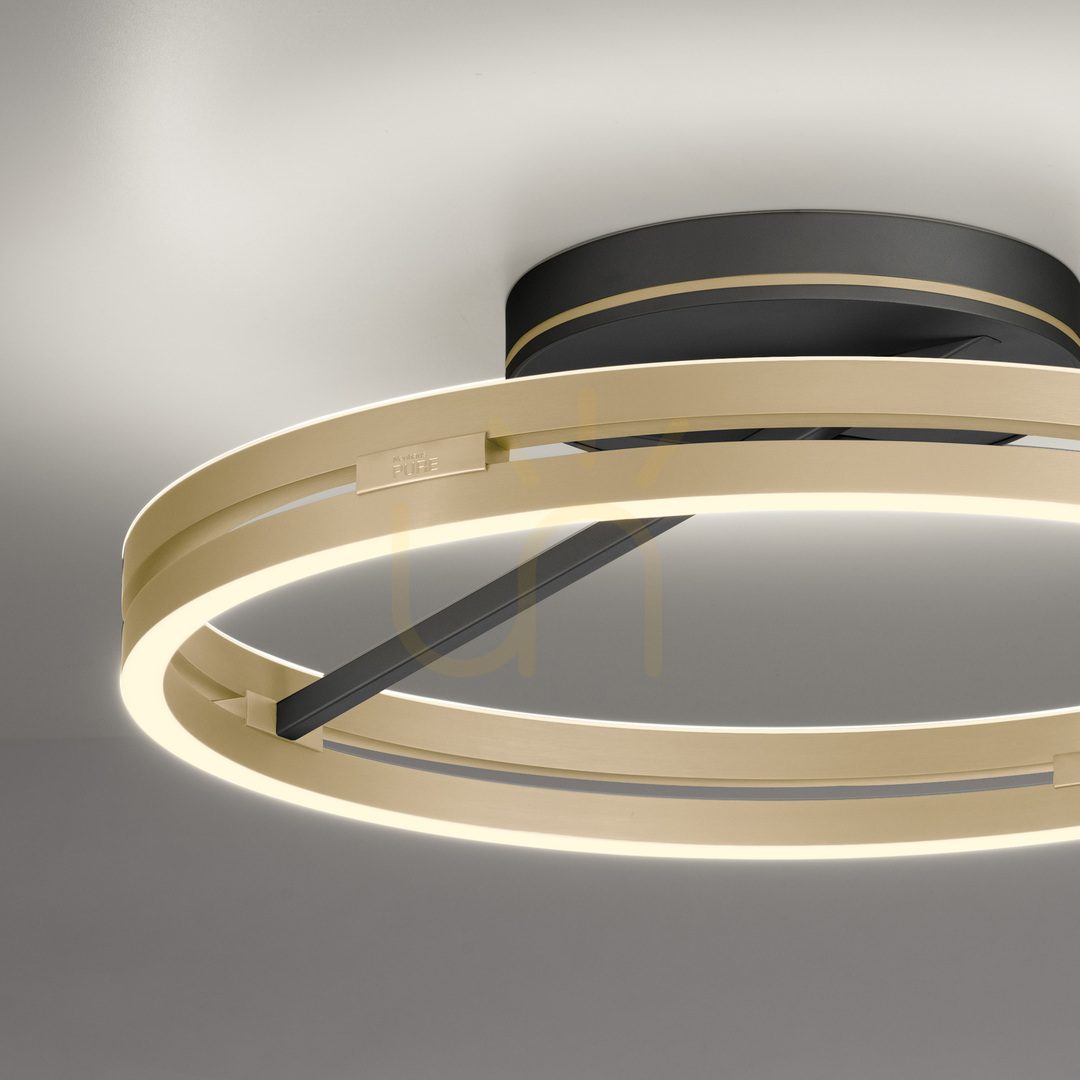 Kilátás PURE LOOP 6552-68 fekete mennyezeti lámpa, 2xLED PURE LOOP 6552-68 fekete mennyezeti lámpa, 2xLED