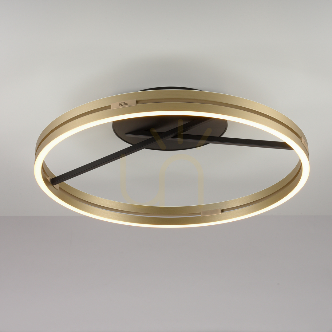 Kijelző PURE LOOP 6552-68 fekete mennyezeti lámpa, 2xLED PURE LOOP 6552-68 fekete mennyezeti lámpa, 2xLED