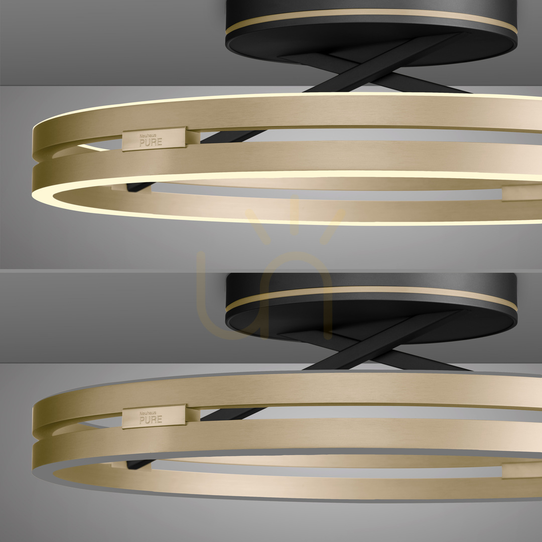 Előadás PURE LOOP 6552-68 fekete mennyezeti lámpa, 2xLED PURE LOOP 6552-68 fekete mennyezeti lámpa, 2xLED