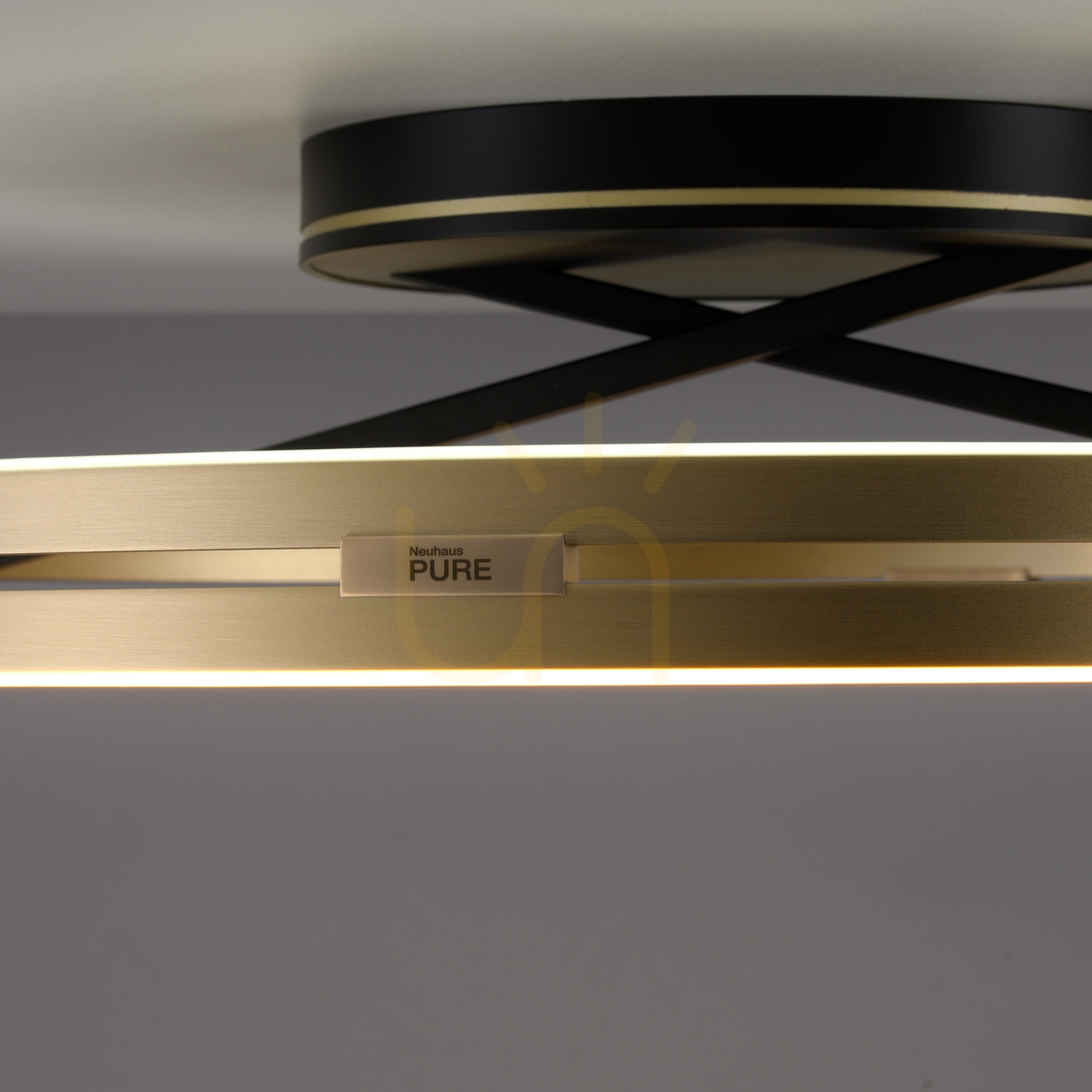 Jelölje be PURE LOOP 6552-68 fekete mennyezeti lámpa, 2xLED PURE LOOP 6552-68 fekete mennyezeti lámpa, 2xLED