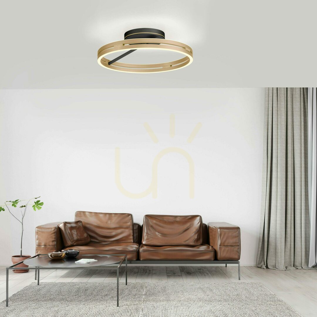 Kilátás PURE LOOP 6552-68 fekete mennyezeti lámpa, 2xLED PURE LOOP 6552-68 fekete mennyezeti lámpa, 2xLED