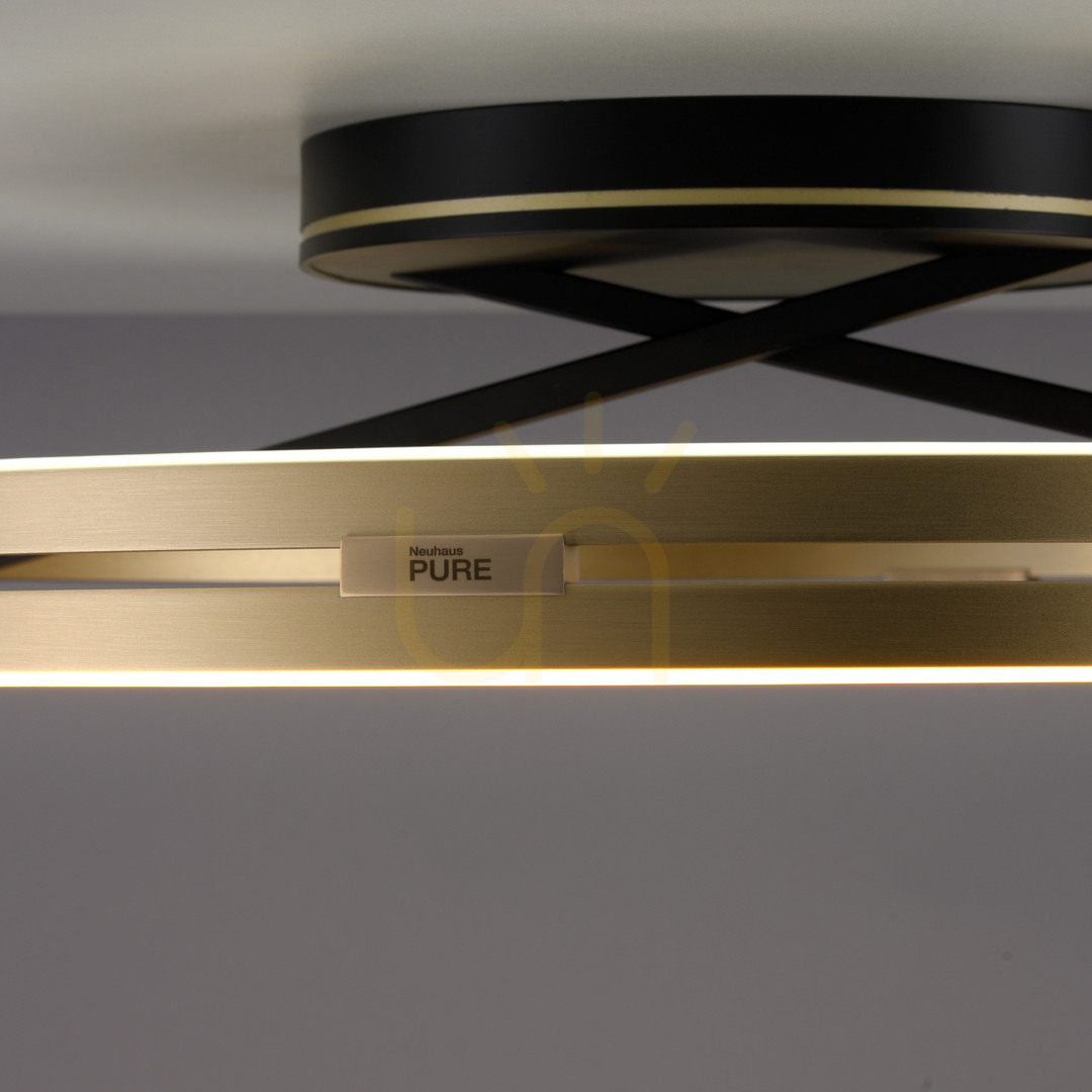 Kijelző PURE LOOP 6552-68 fekete mennyezeti lámpa, 2xLED PURE LOOP 6552-68 fekete mennyezeti lámpa, 2xLED