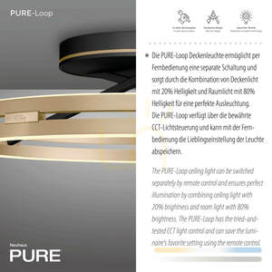 PURE LOOP 6552-68 fekete mennyezeti lámpa, 2xLED 3 PURE LOOP 6552-68 fekete mennyezeti lámpa, 2xLED small 3