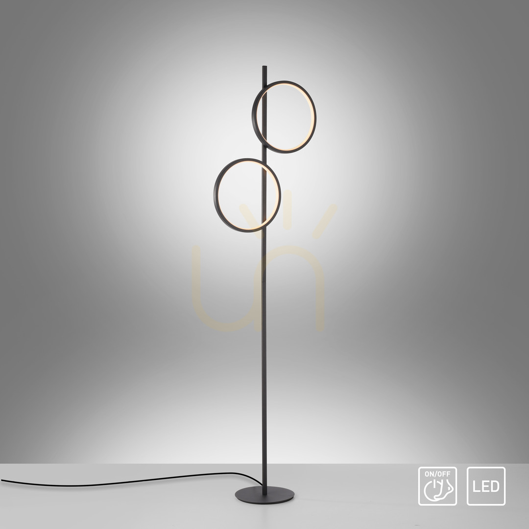 Előnézet MINI RITUS 15396-18 állólámpa, fekete, 2xLED MINI RITUS 15396-18 állólámpa, fekete, 2xLED