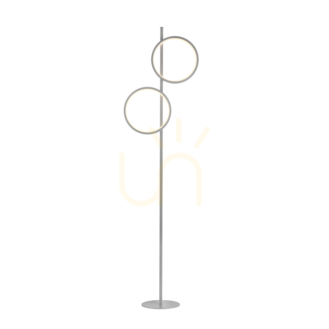 Kilátás MINI RITUS 15396-21 állólámpa, ezüst, 2xLED MINI RITUS 15396-21 állólámpa, ezüst, 2xLED