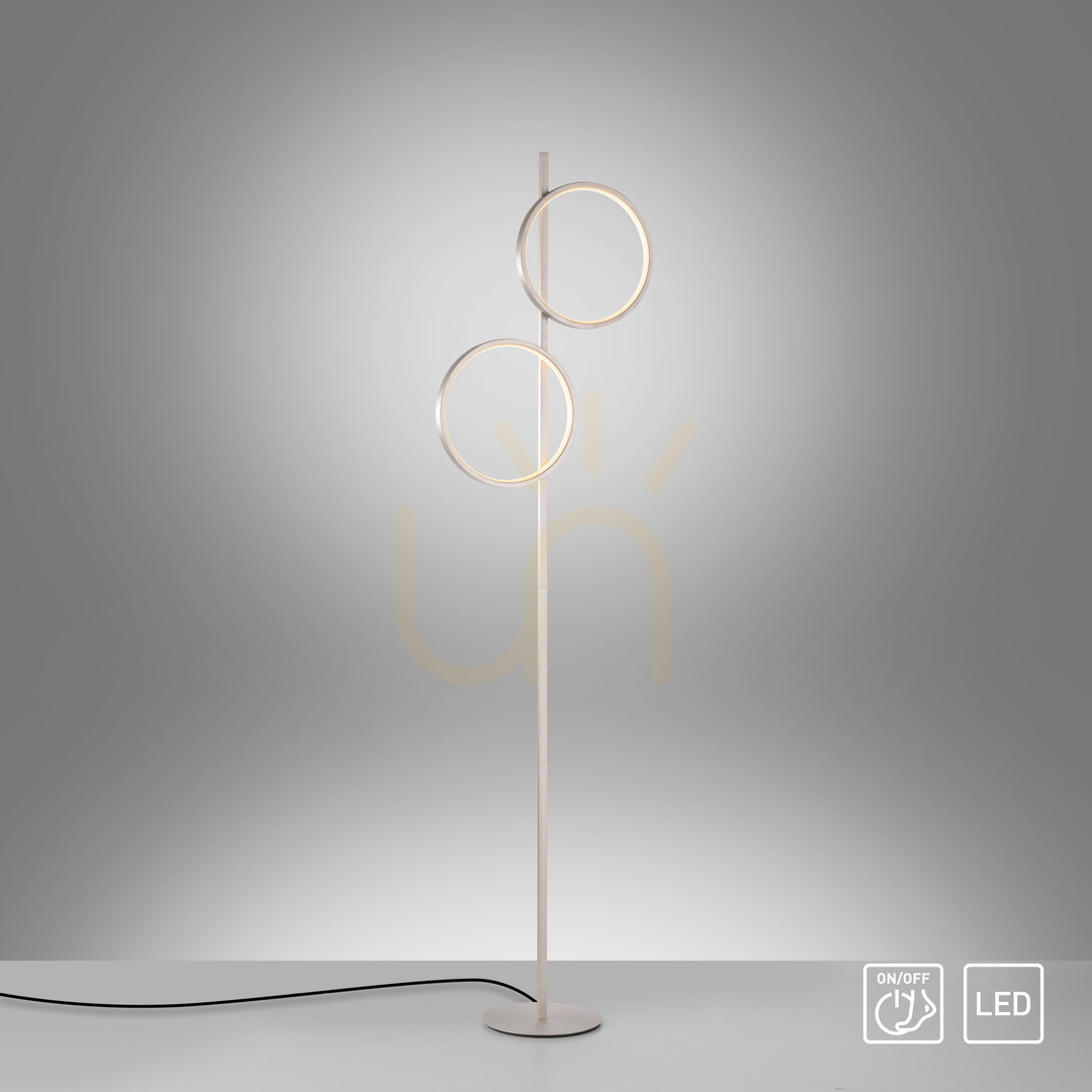 Kilátás MINI RITUS 15396-21 állólámpa, ezüst, 2xLED MINI RITUS 15396-21 állólámpa, ezüst, 2xLED