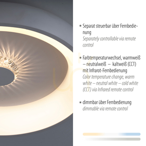 VERTIGO 14384-16 mennyezeti lámpa, fehér, 1xLED small 3
