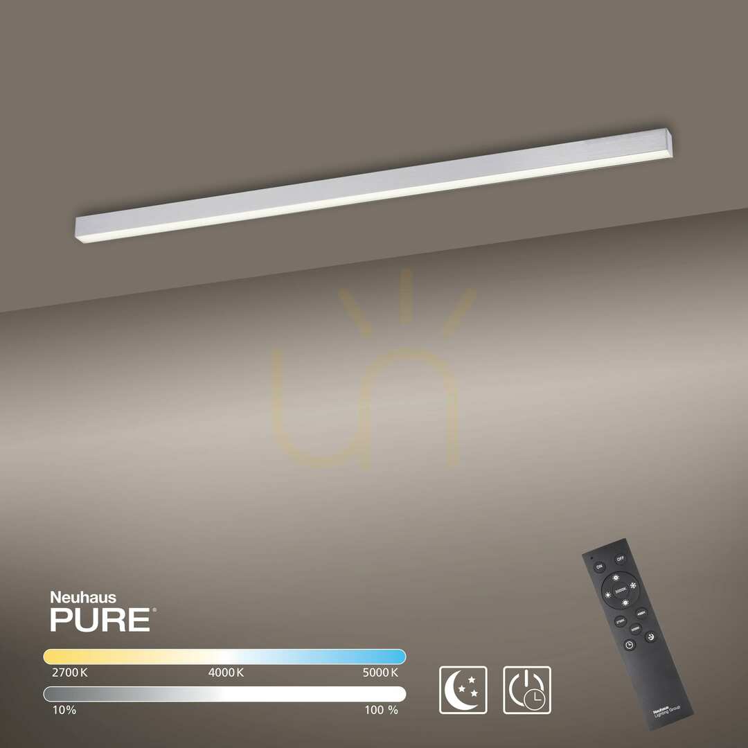 Kijelző PURE-LINES 6021-95 ezüst mennyezeti lámpa, 1xLED PURE-LINES 6021-95 ezüst mennyezeti lámpa, 1xLED