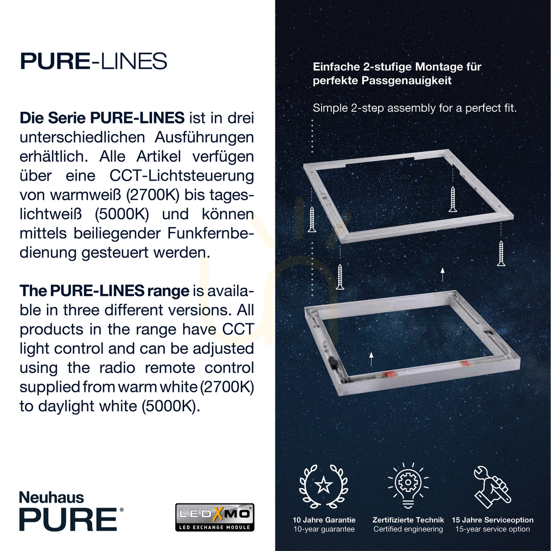 Kijelző PURE-LINES 6023-95 ezüst mennyezeti lámpa, 1xLED PURE-LINES 6023-95 ezüst mennyezeti lámpa, 1xLED