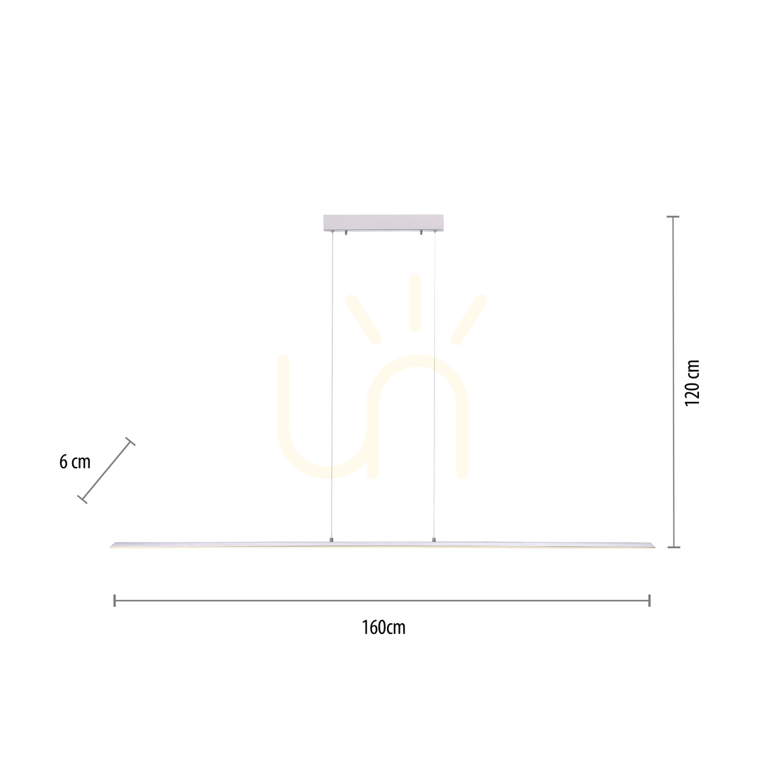 Kilátás PURE-LITE 8377-55 ezüst színű, 1xLED-es függesztett lámpa PURE-LITE 8377-55 ezüst színű, 1xLED-es függesztett lámpa