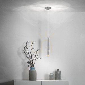 PURE-VEGA 2211-95 ezüst színű, 4 LED-es függesztett lámpa small 2