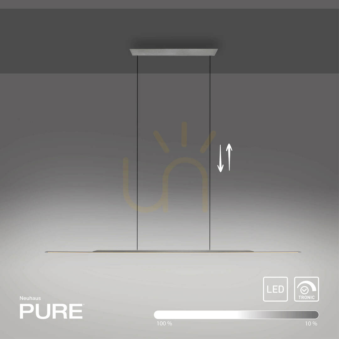 Kijelző PURE SURFACE 2301-15 szürke, 1xLED-es függesztett lámpa PURE SURFACE 2301-15 szürke, 1xLED-es függesztett lámpa