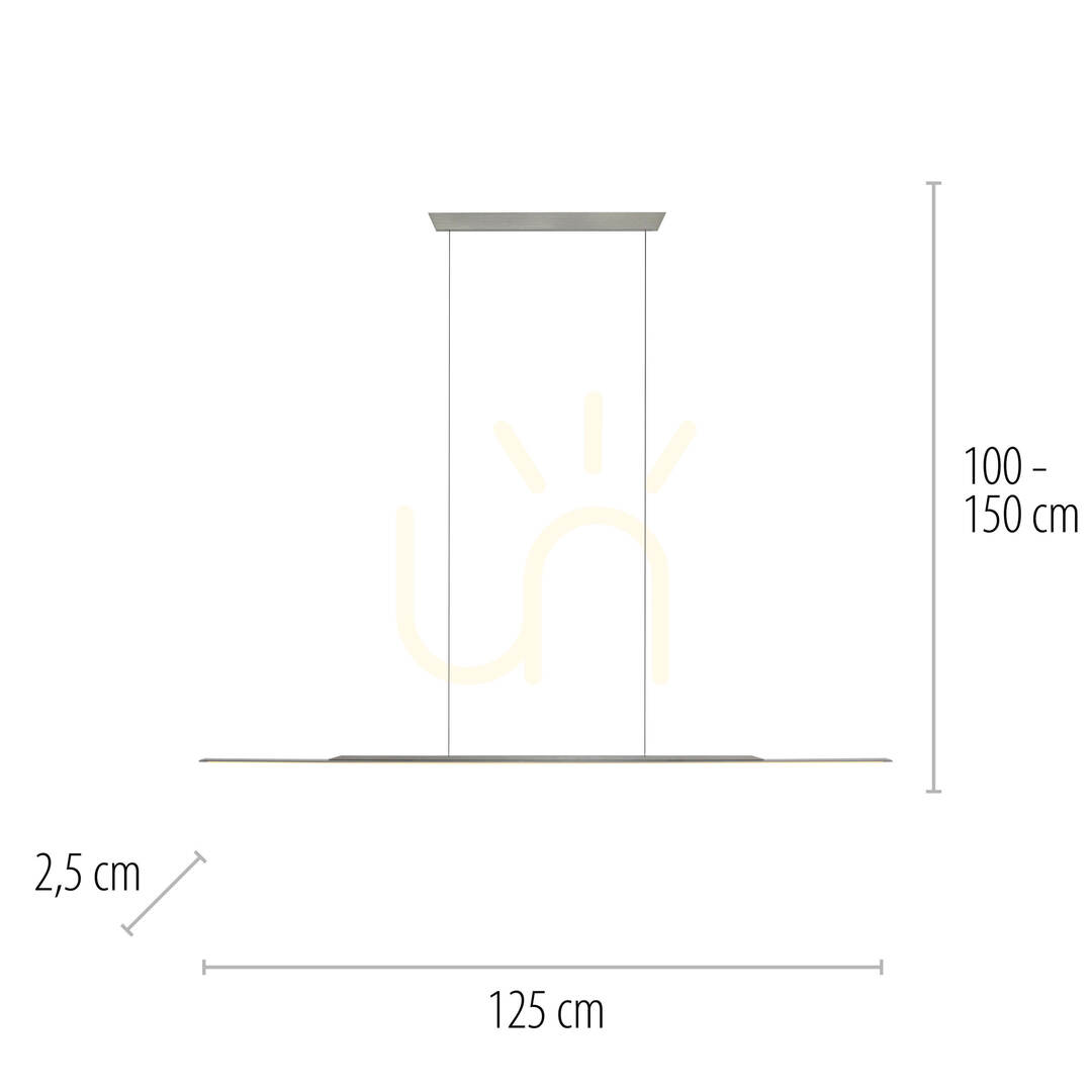Kijelző PURE SURFACE 2301-15 szürke, 1xLED-es függesztett lámpa PURE SURFACE 2301-15 szürke, 1xLED-es függesztett lámpa